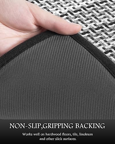2 PCS Kitchen Rugs Mats Non Skid Washable