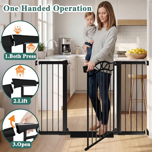 Extra Wide Baby Gate with Door