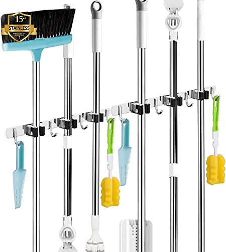 Broom and Mop Holder Wall Mounted Tools