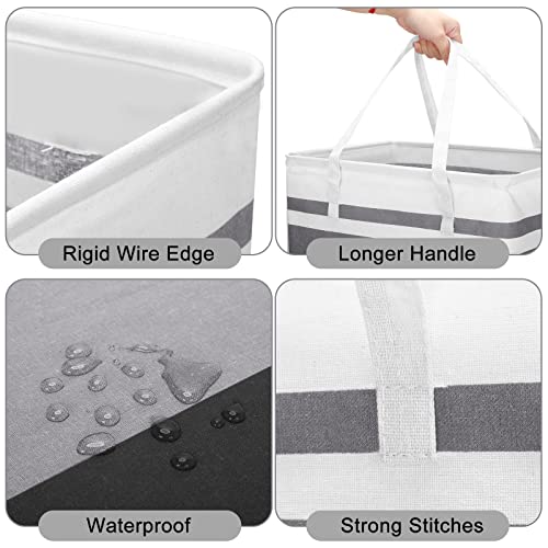 75 L Laundry Basket Large Clothes Hamper Bulk Laundry Room Organization Waterproof Collapsible Storage Hamper with Handles in Dorm