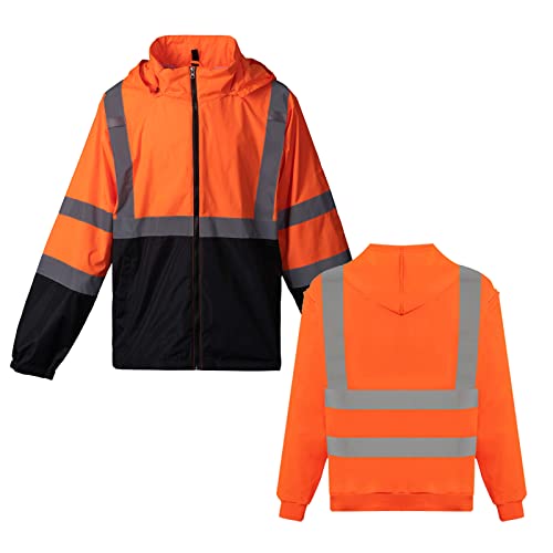 High Visibility Reflective Safety Jacket Reflective Jacket for Men Hi Vis Construction Jackets