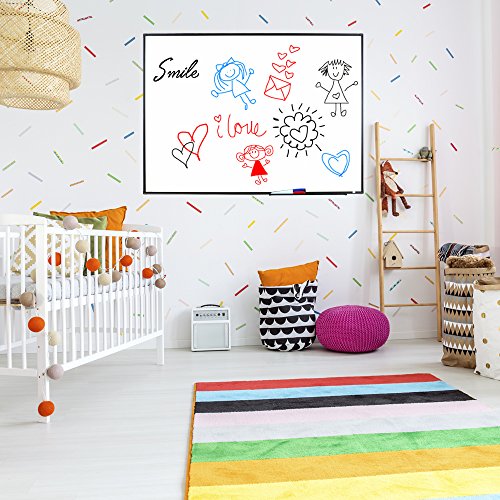 Magnetic 96" x 40" Large Dry Erase Board Whiteboard