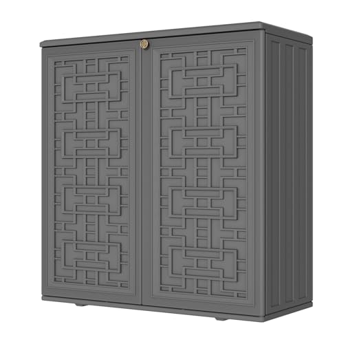 Waterproof Indoor Outdoor Storage Cabinet with Shelf