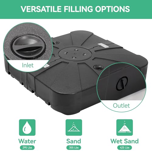 Cantilever Patio Umbrella Base with Wheels