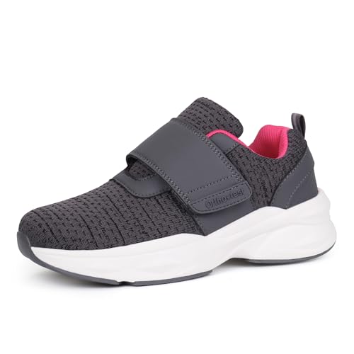 Women Diabetic Shoes with Adjustable Closure Orthopedic Walking Shoes for Edema Plantar Fasciitis Bunions Arthritis Swollen Feet
