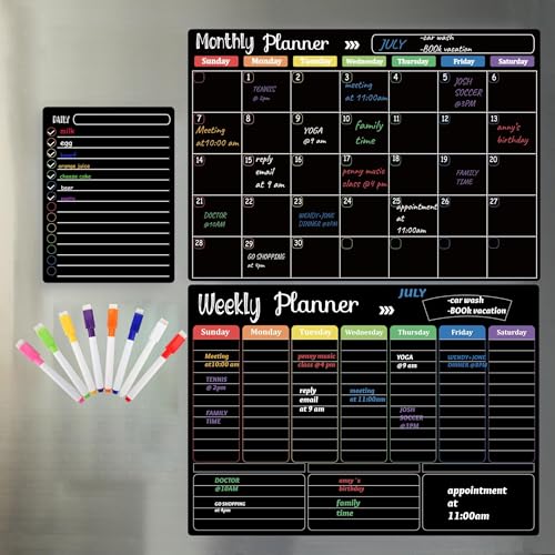Magnetic Dry Erase Calendar Whiteboard