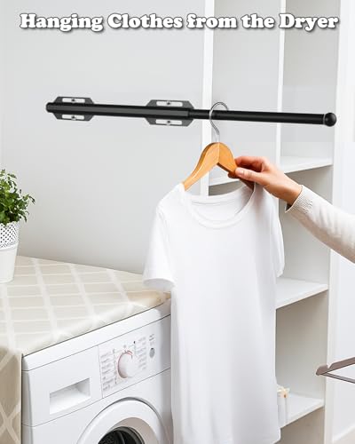 12" Valet Rod for Closet Pull Out Retractable Slide Out for Laundry Rooms