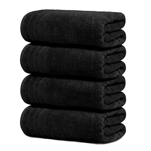 Pack of 4 Extra Large Bath Towels 30 x 60 Inches