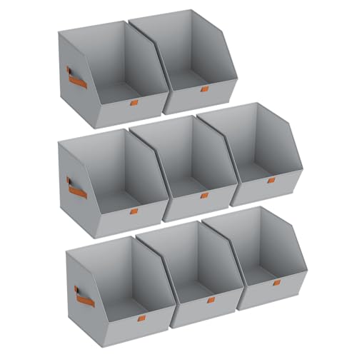 Fabric Closet Storage Cubes Square Storage Bins with Dual Handles