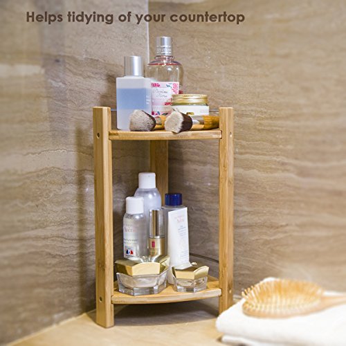 Bamboo Shower Corner Caddy