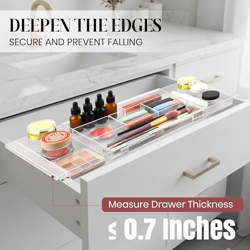 Shallow Expandable Drawer Organizer