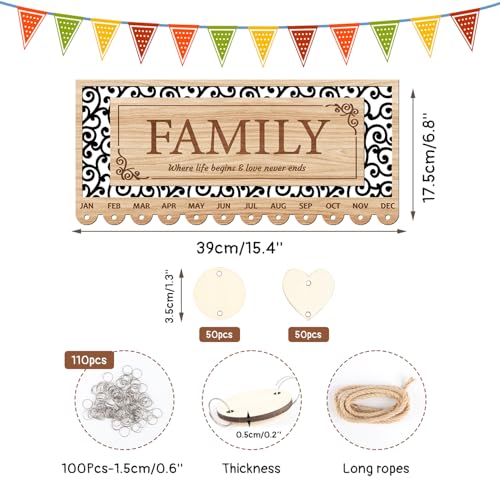 KAlRNE Birthday Wooden Wall Hanging Decor