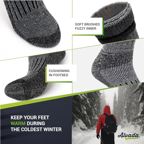 Warm Thermal Wool Socks for Winter Moisture Wicking and Breathable Cozy Boot Socks