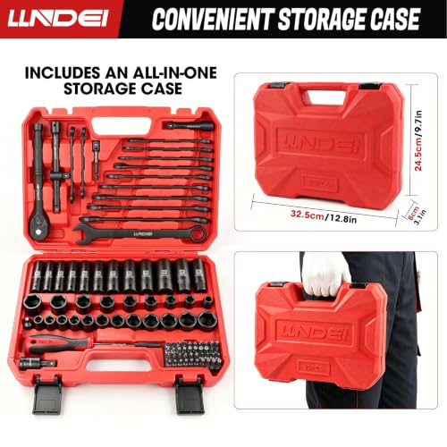 3/8” & 1/4" Drive Impact Socket Set
