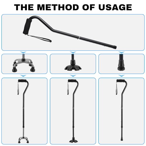 Floral Quad Cane for Women