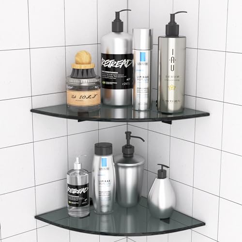 2 Pack Glass Shelf Shower Caddie
