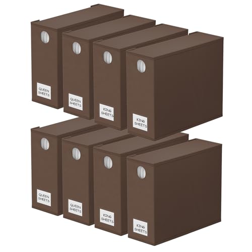 8 Pack Bed Sheet Organizers and Storage