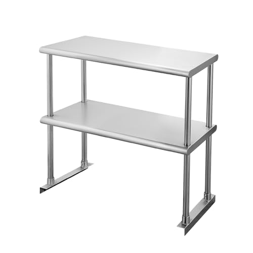 Hally Double Overshelf of Stainless Steel