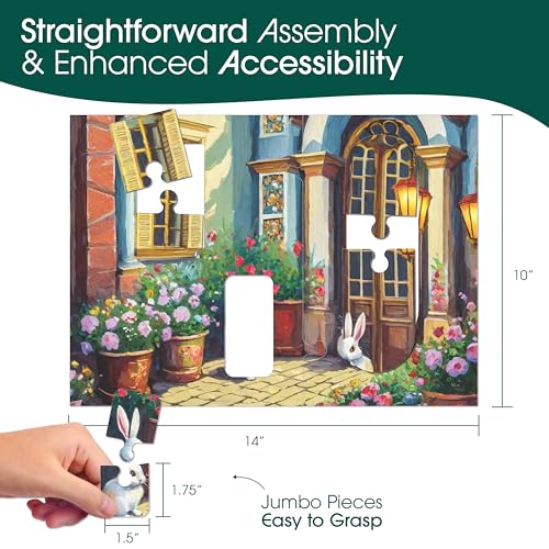 Numbered 3 Pack Large Piece Puzzles for Seniors
