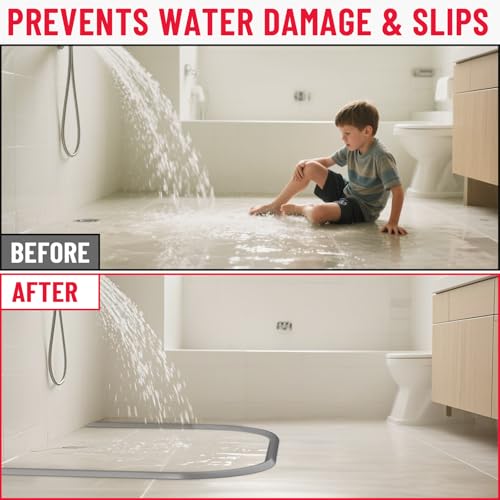 Collapsible Shower Threshold Water Dam