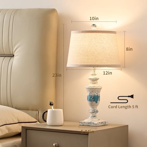 Farmhouse Table Lamps Set of 2