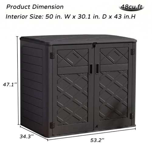 48Cu.ft Large Outdoor Storage