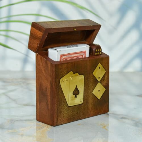 Wooden Playing Card Box
