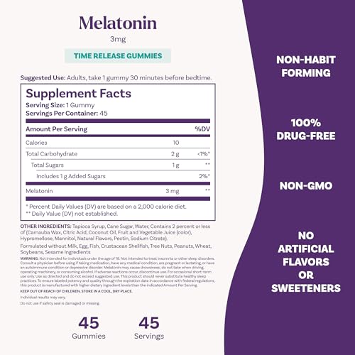 Time Release Melatonin 3 mg