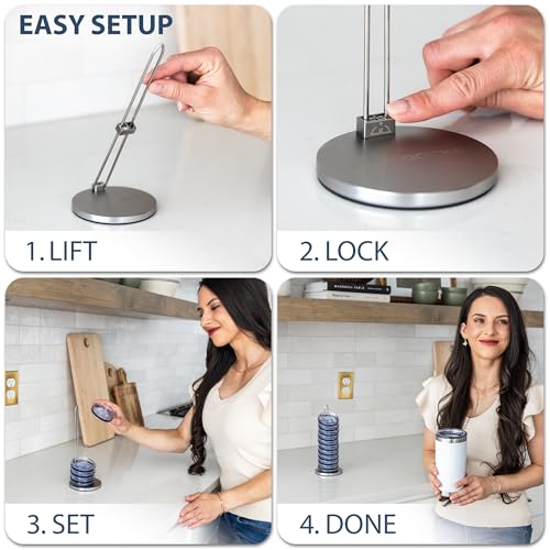 Tumbler Lid Organizer for Cabinet & Countertop