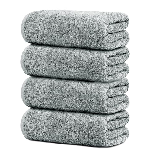Pack of 4 Extra Large Bath Towels 30 x 60 Inches