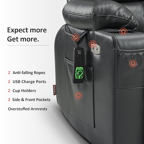 Dual Motor Power Lift Recliner Chair for Elderly