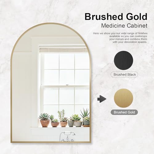 Arched Medicine Cabinet with Mirror