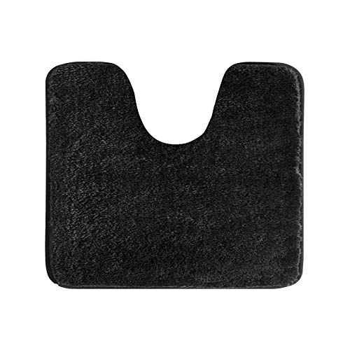 Bathroom Contour Rug Non Slip Bath Mat Water Absorbent Soft Microfiber Shaggy Bathroom Mat Machine Washable Bath Rug for Bathroom Thick Plush U Shape Toilet Rug