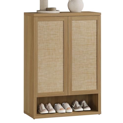 Rattan Shoe Storage Cabinet