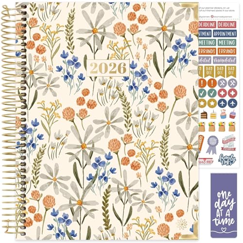 2026 Floral Hardcover Planners