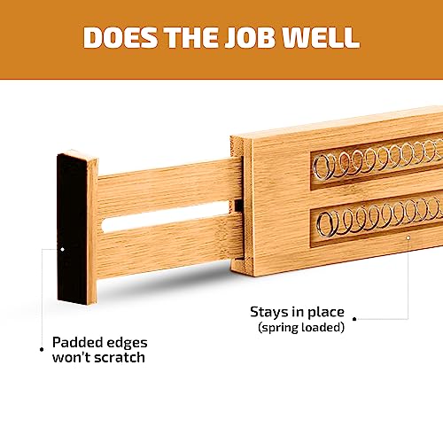 Bamboo Drawer Divider Organizers by Bambusi