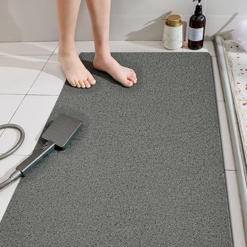 PVC Loofah Patterned Shower Mat