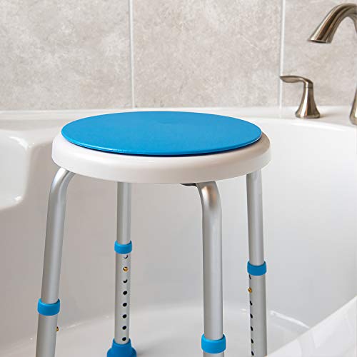 Medical Tool Free Assembly Shower Stool with Adjustable Height