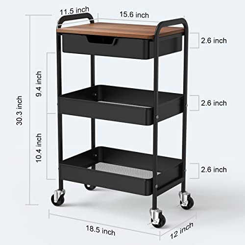 Utility Rolling Cart with Table Top