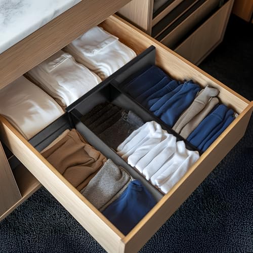 4pcs Bamboo Kitchen Drawer Dividers