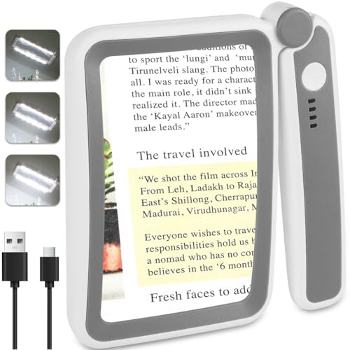 Rechargeable Magnifying Glass with Light for Reading