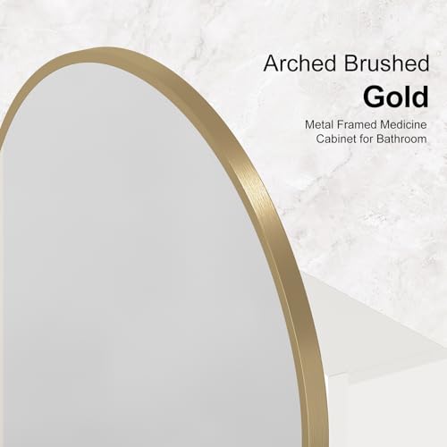 Arched Medicine Cabinet with Mirror