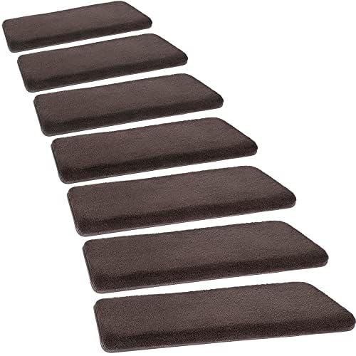 Bullnose Carpet Stair Treads Ultra Plush for Wooden Steps