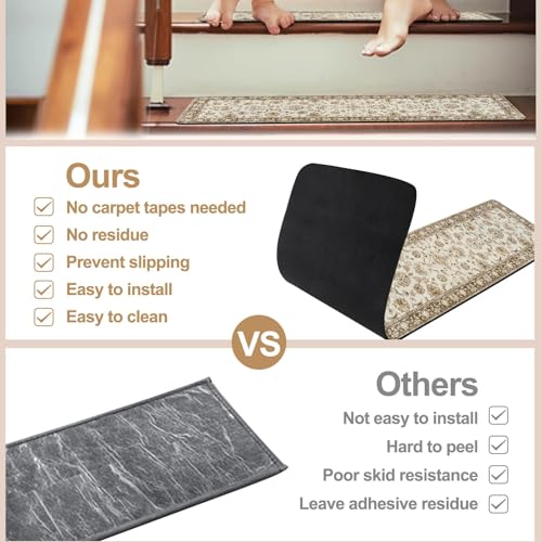 Stair Treads Non Slip Retro