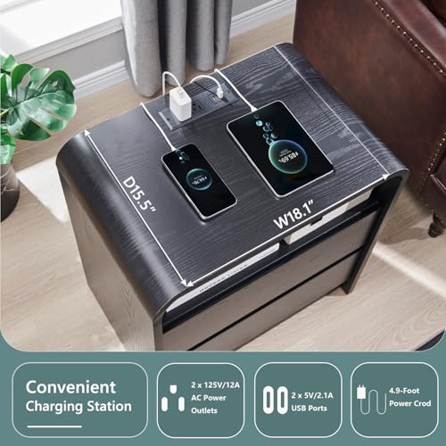 Modern Nightstand Set of 2