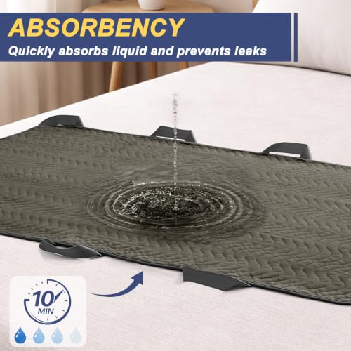 Washable Positioning Bed Pad with 8 Handles
