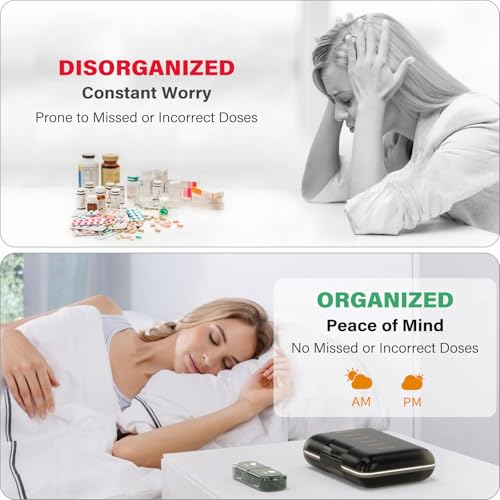 Weekly Pill Organizer 2 & 3 & 4 Times a Day