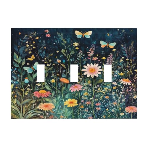 Vintage Colorful Flower Oil Painting Style