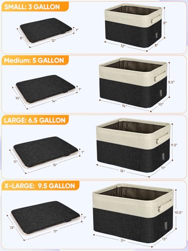 Fabric Closet Storage Bins for Shelves