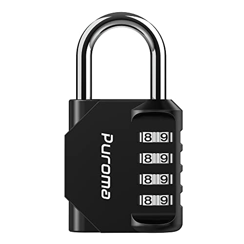 Combination Lock for Locker 4 Digit Outdoor Waterproof Padlock for School